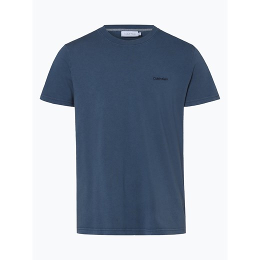 Calvin Klein - T-shirt męski, niebieski Calvin Klein  XL vangraaf
