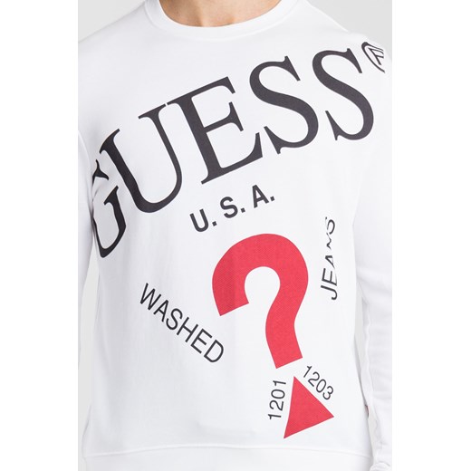 Bluza męska Guess z napisami jesienna młodzieżowa 