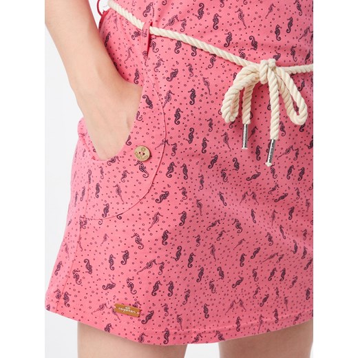 Różowa sukienka Ragwear mini trapezowa na wiosnę 