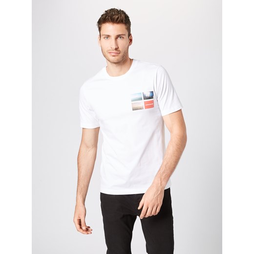 T-shirt męski Calvin Klein z krótkim rękawem w nadruki młodzieżowy wiosenny 