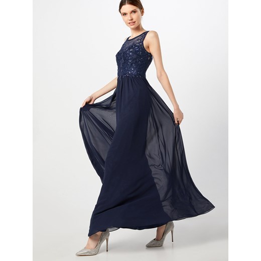 Sukienka Laona niebieska bez rękawów balowe elegancka 