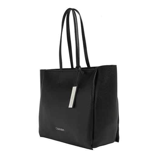 Shopper bag Calvin Klein czarna na ramię duża 
