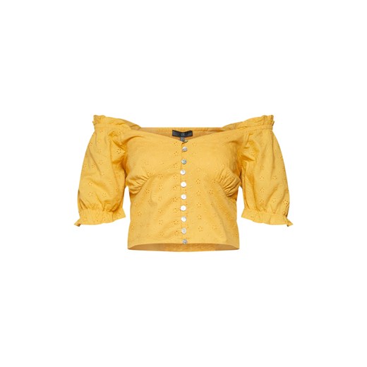 Bluzka damska żółta Missguided z bawełny 