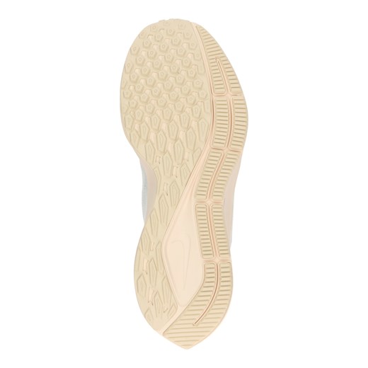 Buty sportowe damskie Nike dla biegaczy zoom białe bez wzorów na płaskiej podeszwie sznurowane 