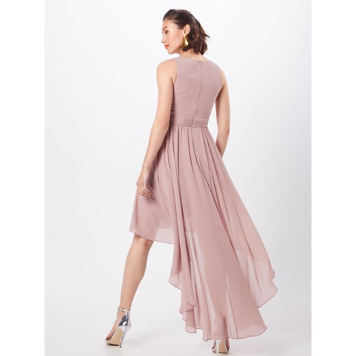 Sukienka Tfnc bez wzorów elegancka różowa na bal asymetryczna midi 