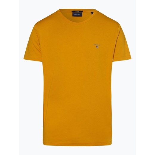 Gant - T-shirt męski, żółty  Gant L vangraaf