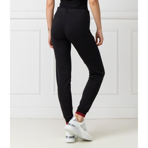 Spodnie damskie Love Moschino dresowe czarne na wiosnę