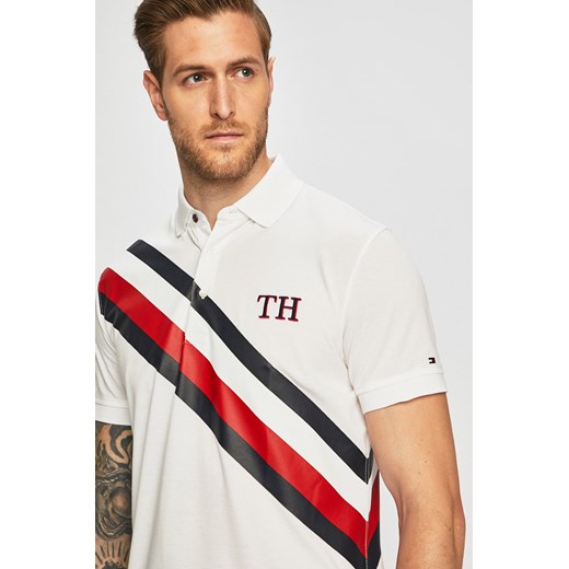 T-shirt męski Tommy Hilfiger w paski bawełniany z krótkim rękawem 
