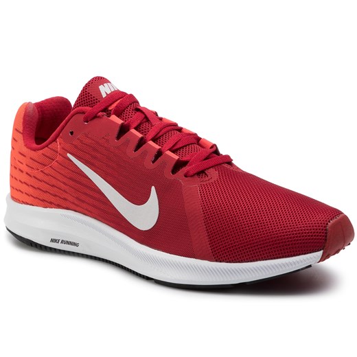 Buty sportowe męskie Nike downshifter czerwone z tworzywa sztucznego 