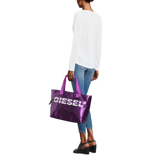 Shopper bag Diesel bez dodatków na ramię młodzieżowa 