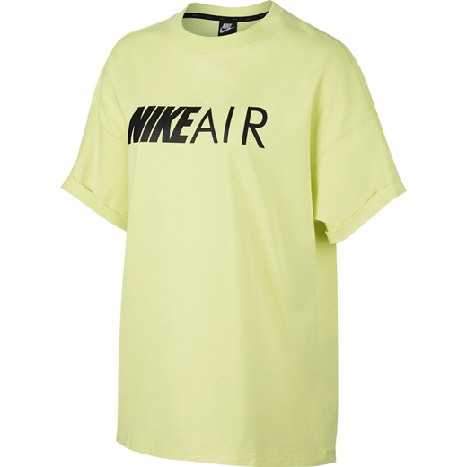 Bluzka sportowa żółta Nike z aplikacją 