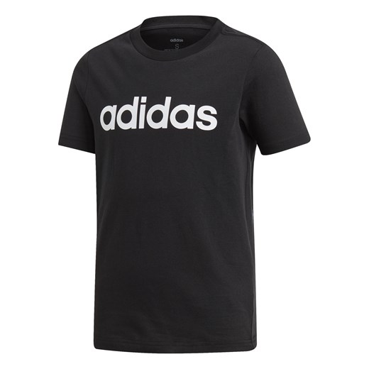 T-shirt chłopięce Adidas Performance czarny w nadruki 