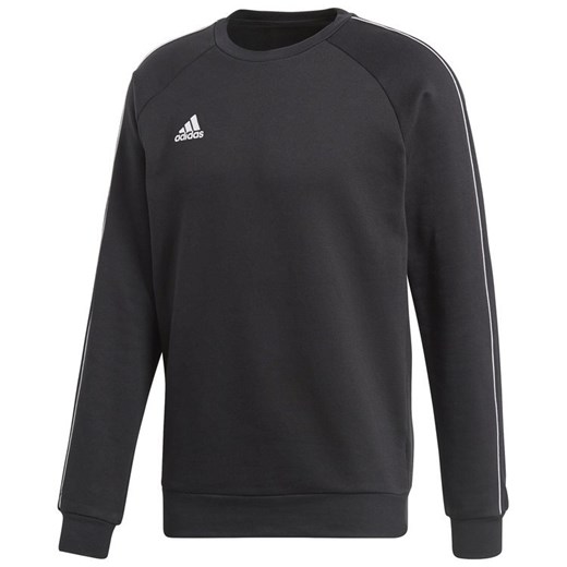 Bluza sportowa czarna Adidas bez wzorów z polaru 