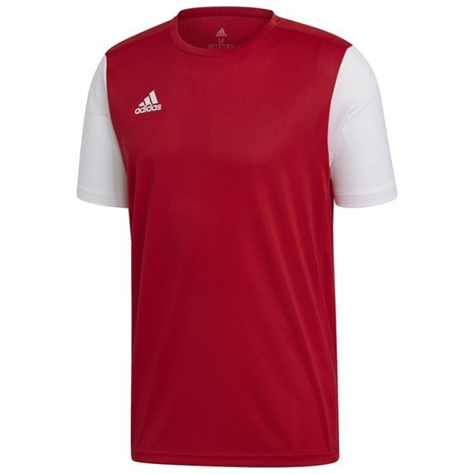 Koszulka sportowa czerwona Adidas bez wzorów 