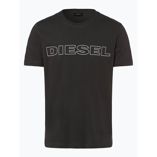 T-shirt męski Diesel z krótkim rękawem czarny 