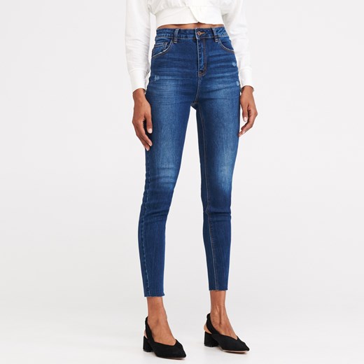 Reserved jeansy damskie bez wzorów 