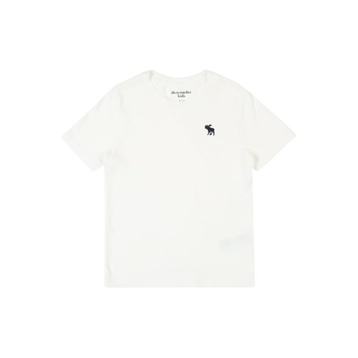 Biały t-shirt chłopięce Abercrombie & Fitch z krótkim rękawem 
