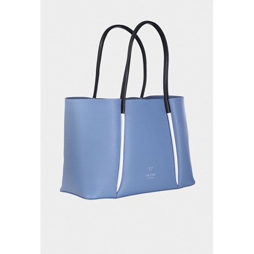 Shopper bag Monnari niebieska matowa na ramię 