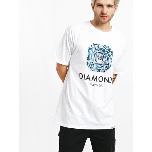 T-shirt męski Diamond Supply Co. z krótkim rękawem młodzieżowy 