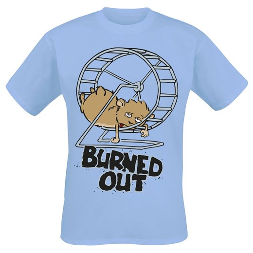 Burned Out  T-Shirt - Kobiety - jasnoniebieski Burned Out  XL EMP