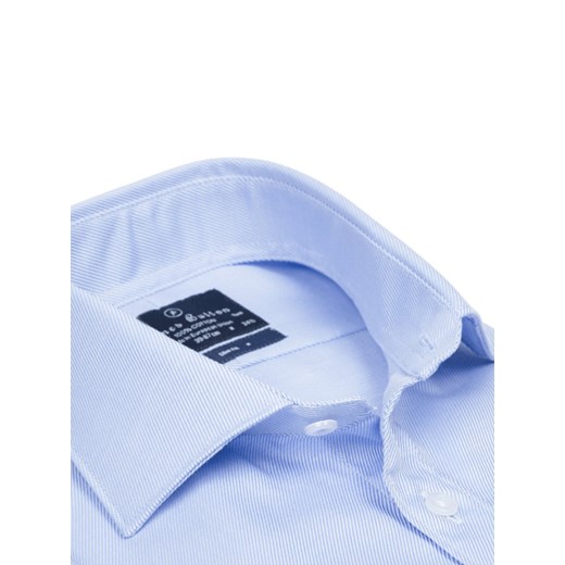 Plain Light Blue Two-Ply Cotton Luxury Twill Slim Fit Shirt 41 cm 61 cm SLIM FIT