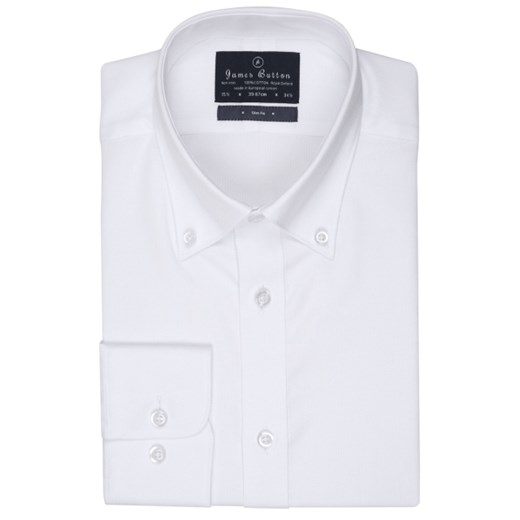 Button Down White Royal Oxford Slim Fit Shirt 41 cm 61 cm SLIM FIT