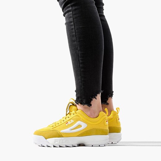 Fila buty sportowe damskie do fitnessu wiązane gładkie na platformie 