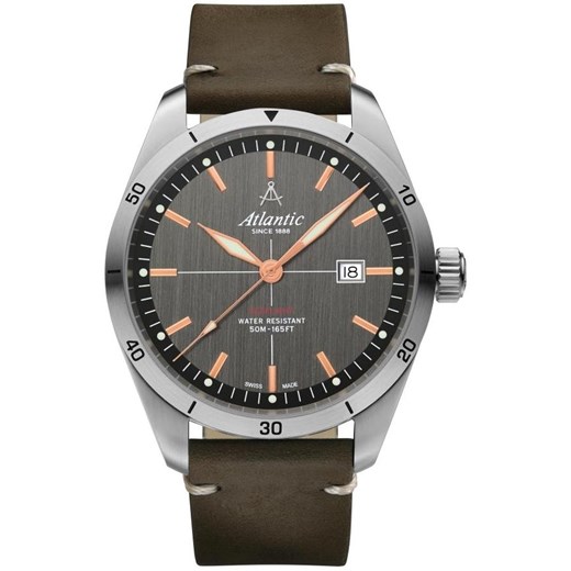 Brązowy zegarek Atlantic 