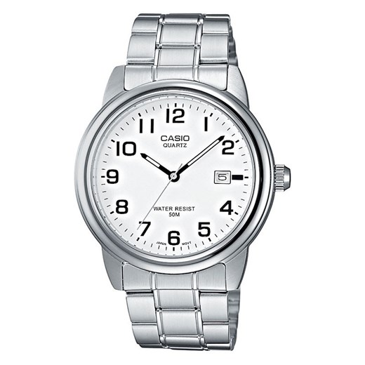 Zegarek srebrny Casio analogowy 