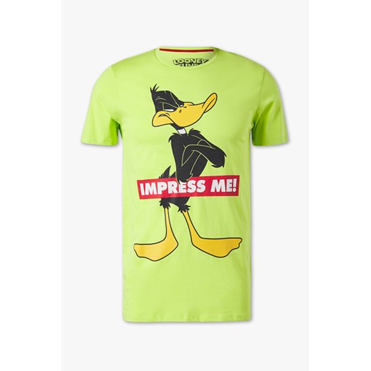 T-shirt męski Clockhouse żółty 
