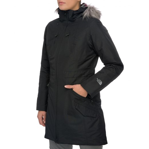 Damski Płaszcz The North Face Insulated Sumiko Jacket landersen czarny ciepłe