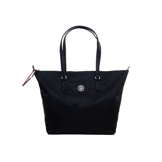 Tommy Hilfiger shopper bag elegancka mieszcząca a8 czarna bez dodatków 