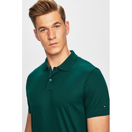 T-shirt męski zielony Tommy Hilfiger Tailored 