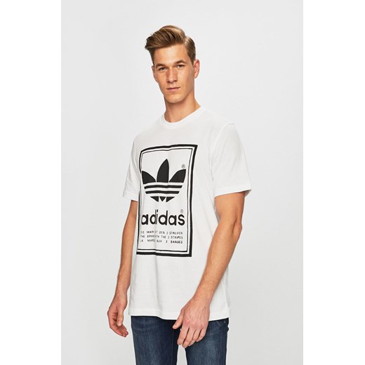 Biała koszulka sportowa Adidas Originals 