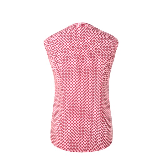 Bluzka damska różowa Prettyone bez rękawów w abstrakcyjne wzory 