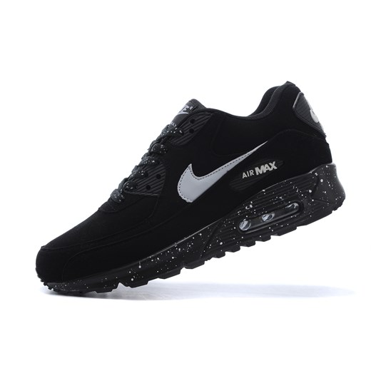 Buty sportowe męskie czarne Nike air max 91 skórzane sznurowane 