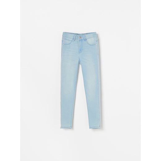 Reserved spodnie dziewczęce niebieskie jeansowe 
