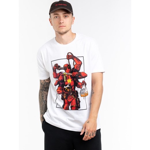 T-shirt męski Marvel bawełniany z krótkimi rękawami 
