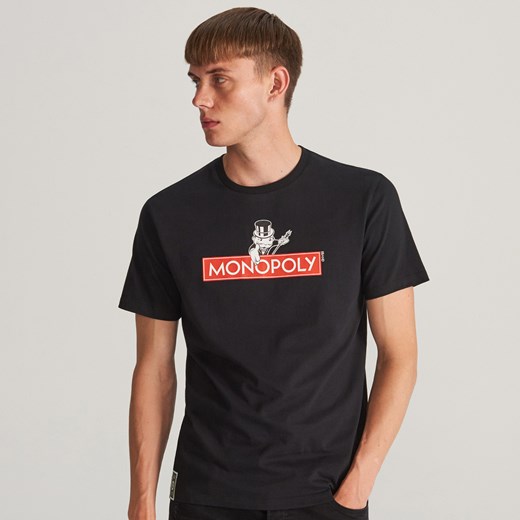 T-shirt męski Reserved w stylu młodzieżowym z krótkim rękawem 