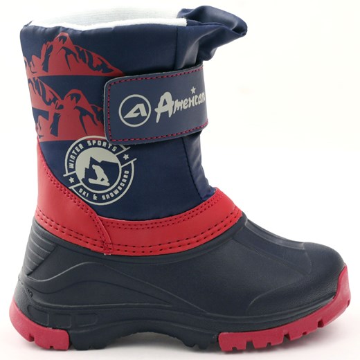Buty zimowe dziecięce American Club na rzepy 