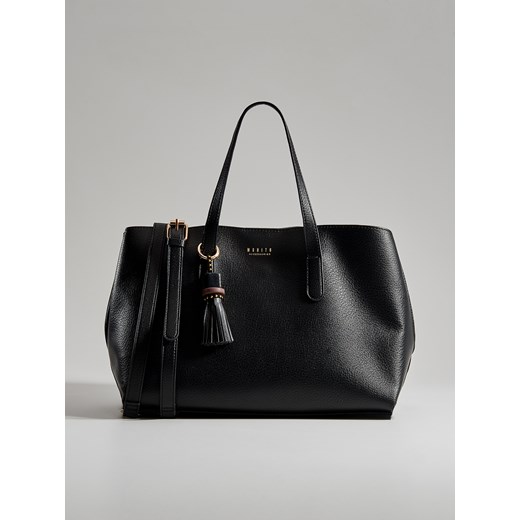 Shopper bag czarna Mohito duża elegancka do ręki 