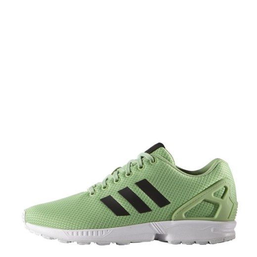 Buty sportowe damskie Adidas Originals zx zielone płaskie gładkie 