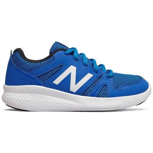 New Balance buty sportowe dziecięce sznurowane niebieskie bez wzorów 