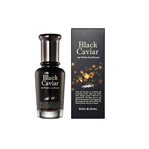 HOLIKA HOLIKA Black Caviar Anti-Wrinkle Royal Essence przeciwzmarszczkowa kremowa esencja z czarnym kawiorem 45ml Holika Holika   Horex.pl