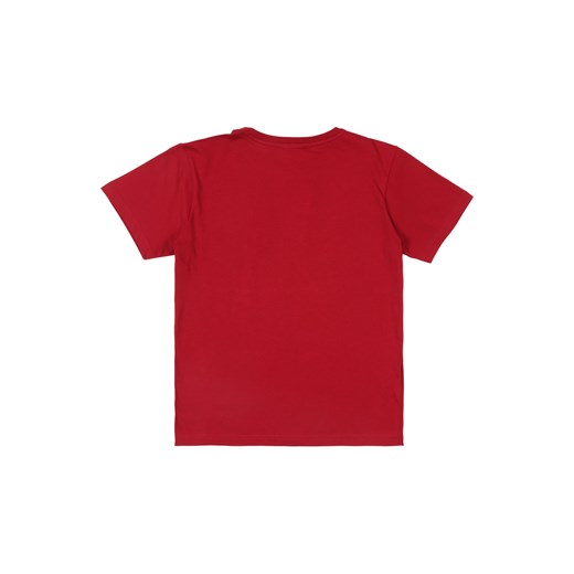 Czerwony t-shirt chłopięce Lacoste z krótkim rękawem 