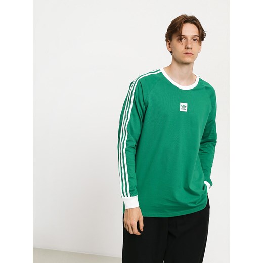 Koszulka sportowa Adidas zielona w paski 