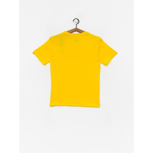 T-shirt chłopięce Dc Shoes bawełniany żółty z krótkimi rękawami 