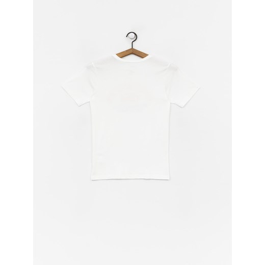 T-shirt chłopięce Quiksilver z napisami biały z krótkim rękawem 