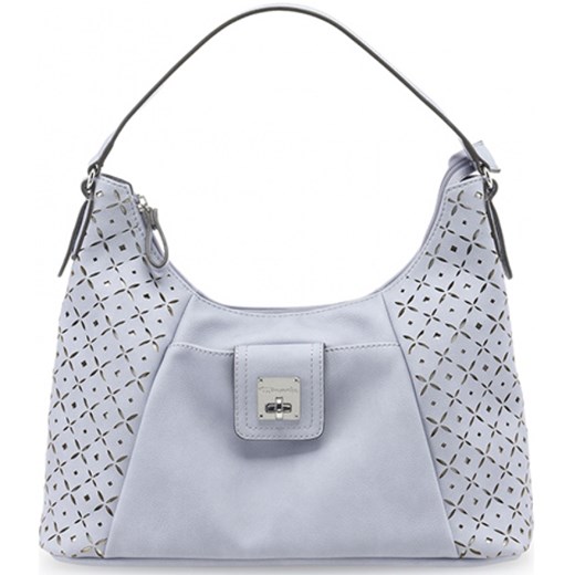 Shopper bag niebieska Tamaris z nadrukiem elegancka bez dodatków 