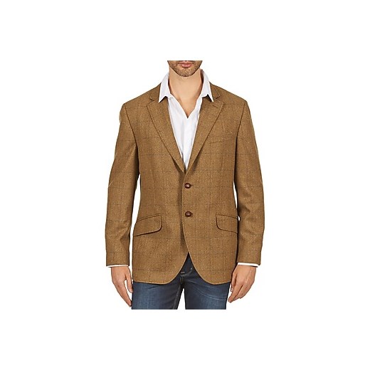 Hackett Marynarki TWEED WPANE spartoo brazowy francuski